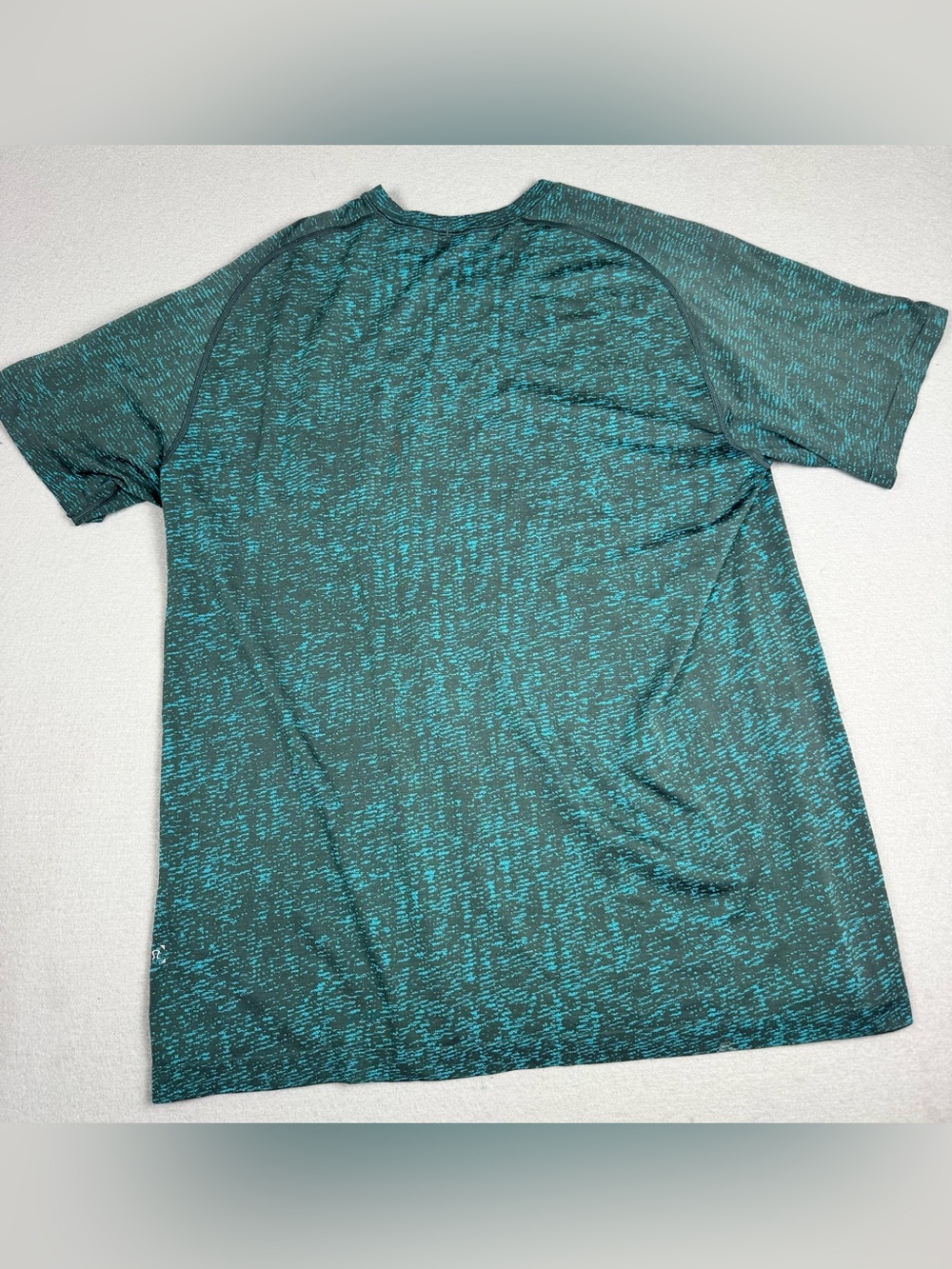 Lululemon Men’s Metal Vent Tech Short Sleeve Athletic Shirt In Teal/Grey Size XL - Picture 4 of 4